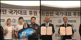 Badminton Korea Association (BKA) signs four-year agreement with Yonex. (photo: Yonex)