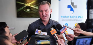 Morten Frost Hansen talks to media on Thursday. (photo: Bernama)