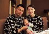 Lin Dan & Xie Xingfang & their families members gather together for a reunion dinner on New Year's Eve.
