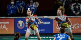 Valeree Siow/Pearly Tan are doing surprisingly well at the 2022 Badminton Asia Team Championships (BATC). (photo: Bernama)