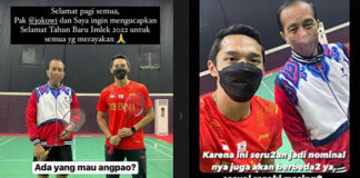 Jonatan Christie and Indonesia's President - Joko Widodo Give Out "Ang Pao/Red Envelopes". (photo: Jonatan Christie's IG)