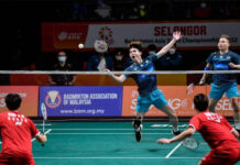 Soh Wooi Yik/Aaron Chia are likely to take on Indonesia's 2019 World Junior Champions and current World No. 28 - Carnando Leo Rolly/Marthin Daniel in the 2022 BATC final. (photo: Bernama)