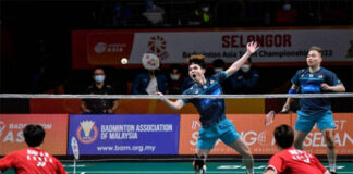 Soh Wooi Yik/Aaron Chia are likely to take on Indonesia's 2019 World Junior Champions and current World No. 28 - Carnando Leo Rolly/Marthin Daniel in the 2022 BATC final. (photo: Bernama)