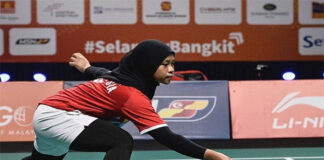 Siti Nurshuhaini is the most improved Malaysian women's player at the 2022 BATC. (photo: Bernama)