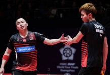 Aaron Chia/Soh Wooi Yik advance to Spain Masters quarter-finals. (photo: Shi Tang/Getty Images)