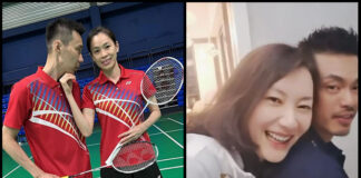 Lee Chong Wei, Wong Mew Choo, Xie Xingfang, Lin Dan (from left).(photo: Lee Chong Wei and Lin Dan's Facebook)