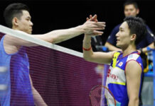 Lee Zii Jia sets up a rematch vs. Kento Momota in All England quarters. (photo: Shi Tang/Getty Images)