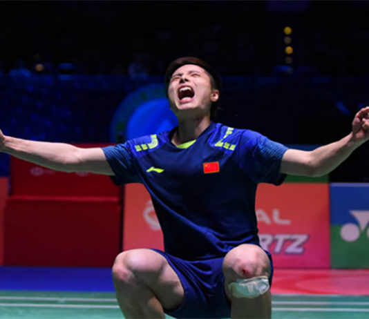 Shi Yuqi wins the 2018 All England. (photo: AP)