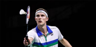 Viktor Axelsen enters the 2021 Swiss Open final. (photo: Shi Tang/Getty Images)