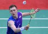 Denmark's Viktor Axelsen plays a shot during his men's singles semi-final match against South Korea's Son Wan Ho. (photo: GettyImages)