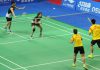 Chan Peng Soon (L) and Goh Liu Ying (2nd L) of Malaysia were playing against Xu Chen (R) and Ma Jin (2nd R) of China at the 2012 China Open. (photo: GettyImages)