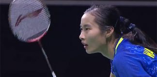 Wang Yihan lost to Tai Tzu Ying of Taiwan 16-21,21-9, 14-21 in the Singapore Open semi-final