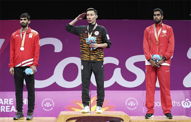Lee Chong Wei fights hard to win the 2018 Commonwealth Games in Gold Coast gold medal. (photo: AP)