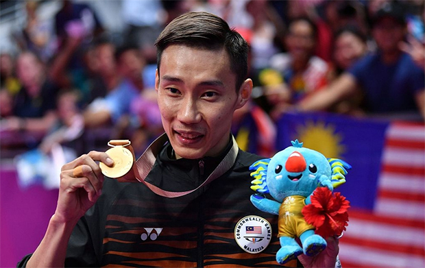 Lee Chong Wei claims Malaysia's first gold medal in badminton at the 2018 Commonwealth Games in Gold Coast, Australia.