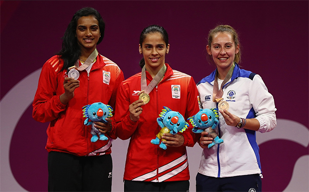 Congratulations to Saina Nehwal and PV Sindhu for winning gold and silver at the 2018 Commonwealth Games in Gold Coast, Australia. (photo: AP)