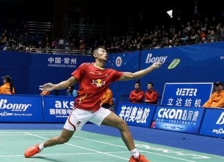 Lin Dan defeated Hsu Shao Wen in the second round of China Masters Badminton GP