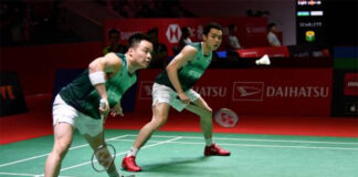 Aaron Chia/Soh Wooi Yik make the 2023 Badminton Asia Championships (BAC) second round. (photo: Shi Tang/Getty Images)