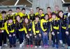 Group picture of the Malaysia Sudirman Cup team before their departure to Dongguan, China. (photo: Utusan)