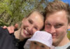 Sweet photo of Victor Axelsen, his girlfriend and his baby daughter. (photo: Viktor Axelsen's Facebook)