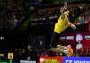 A powerful smash by Lee Chong Wei at the 2015 Hong Kong Open. (photo: GettyImages)