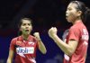 Nitya Krishinda Maheswari and Greysia Polii clinch the victory for Indonesia on Friday.