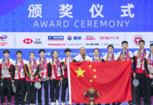 Congratulations to China for winning the 2023 Sudirman Cup. (photo: ChinaSports)