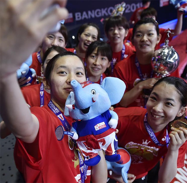 Congratulations to Japan for winning the 2018 Uber Cup. (photo: AP)