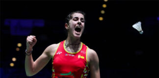 Wish Carolina Marin a speedy recovery. (photo: Shi Tang/Getty Images)