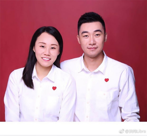 Congratulations to Zhao Yunlei and Hong Wei. May their married life be full of fun, love joy and laughter! (photo: Zhao Yunlei's social media page)