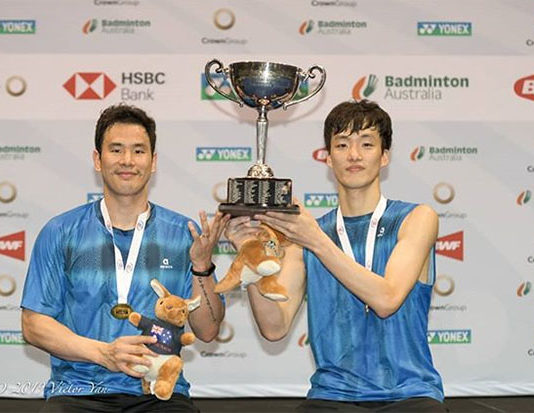 Winning the 2019 Australian Open is a huge motivation for Ko Sung Hyun/Shin Baek Cheol. (photo: Australian Badminton Open)