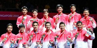 The promising young Indonesian team won men's team gold at the SEA Games. (photo: PBSI)