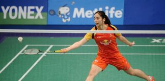 Wang Shixian together with her boyfriend - Chen Long are both in the semi-finals of Indonesia Open