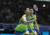 Goh V Shem/Tan Wee Kiong couldn't quite resurrect the breathtaking form that saw them won the silver medal at Rio Olympic. (photo: Bernama)