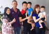 Lee Chong Wei and Misbun Sidek's family. (photo: Misbun Sidek's FB)