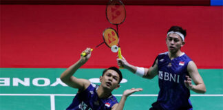 Fajar Alfian/Muhammad Rian Ardianto make the 2023 Korea Open final. (photo: Shi Tang/Getty Images)