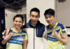 Lee Chong Wei (middle) stands up for Chan Peng Soon(R)/Goh Liu Ying against online haters. (photo: Bernama)