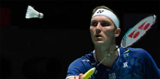 Viktor Axelsen to clash with Kodai Naraoka in the 2023 Japan Open. (photo: Shi Tang/Getty Images)