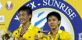 Mak Hee Chun (left) and Teo Kok Siang won the world junior championship title in 2008.