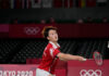 Chen Yufei reaches the Tokyo Olympic women's singles final. (photo: Fred Lee/Getty Images)