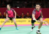 Chan Peng Soon/Cheah Yee See scored the first point for Malaysia in the 2022 Commonwealth Games mixed team semi-final. (photo: Alex Livesey/Getty Images)