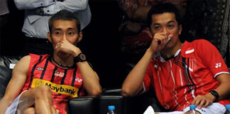 Lee Chong Wei and Taufik Hidayat are good friends outside of the badminton court. (photo: Yahoo)