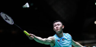 Lee Zii Jia advances to the 2022 World Championships third round. (photo: Shi Tang/Getty Images)