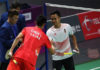 Anthony Sinisuka Ginting beats Chen Long in Asian Games quarter-finals.