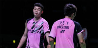 Wang Chi-Lin (L)/Lee Yang will not be playing together for a while. (photo: Shi Tang/Getty Images)