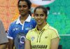 India's two leading singles players Saina Nehwal (right) and P.V. Sindhu may pair up as the second doubles of the Asian Games team event