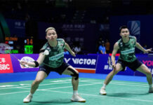 The 2022 World Champions Aaron Chia/Soh Wooi Yik to meet the 2023 World Champions Seo Seung Jae/Kang Min Hyuk in the 2023 China Open semi-finals. (photo: Shi Tang/Getty Images)