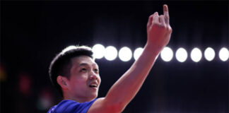 Daren Liew injured his right ring finger during the YONEX Thailand Open second-round match. (photo: Shi Tang/Getty Images)