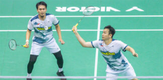 Hendra Setiawan and Mohammad Ahsan continue their journey in the Denmark Open. (Image Credit: Shi Tang/Getty Images)
