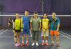 Li Yongbo takes pictures with some Malaysian players. (photo: Sports Arena Sentosa Facebook)