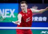 Viktor Axelsen suffers shock exit in the second round of 2016 Denmark Open. (photo: Lars Ronbog)